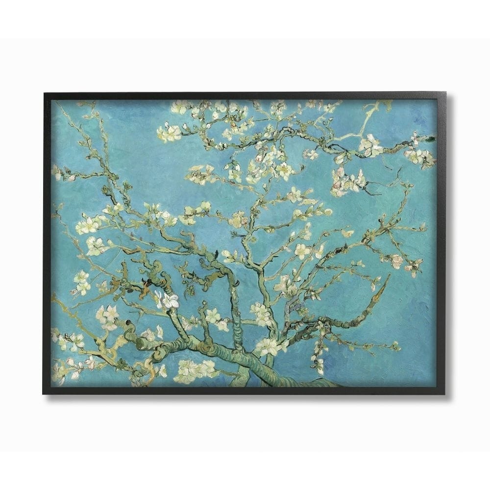 Stupell Van Gogh Almond Blossoms Post Impressionist Painting, 11 x 14, Proudly Made in USA - Multi-Color