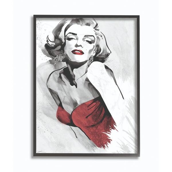 Shop The Stupell Home Decor Collection Marilyn Monroe Ink Figure