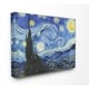 Stupell Van Gogh Starry Night Post Impressionist Painting, 16 x 20 ...