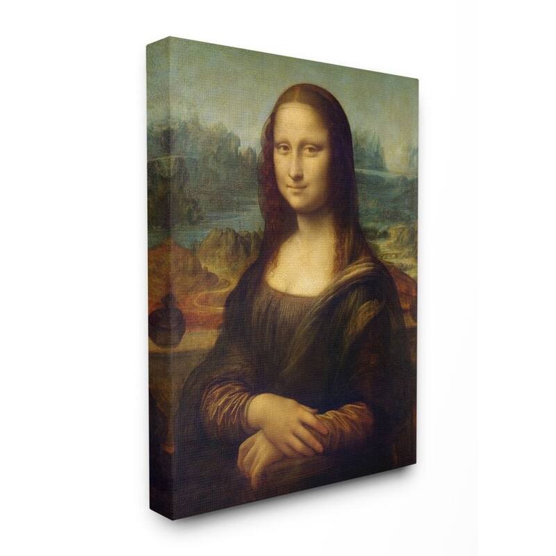 Stupell Da Vinci Mona Lisa Renaissance Painting, 16 x 20, Proudly Made