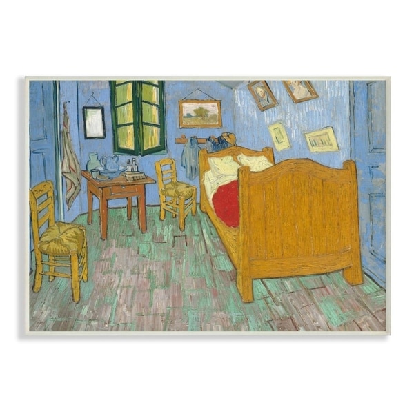 The Stupell Home Decor Collection Van Gogh The Bedroom Post Impressionist Painting, 10 x 15, Proudly Made in USA - Multi-Color