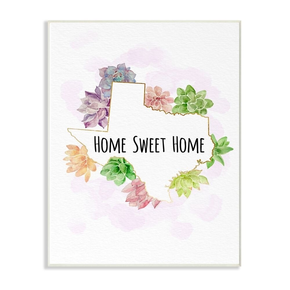 Shop The Stupell Home Decor Collection Texas State Home Sweet Home