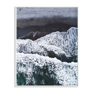 Stupell Collection Beach Ocean Waves Landscape Photography, 12 x 18 ...