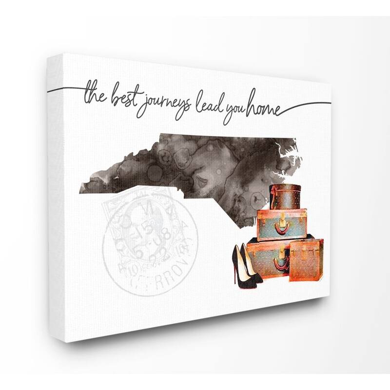 Stupell North Carolina State The Best Journeys Lead You Home, 16 x 20