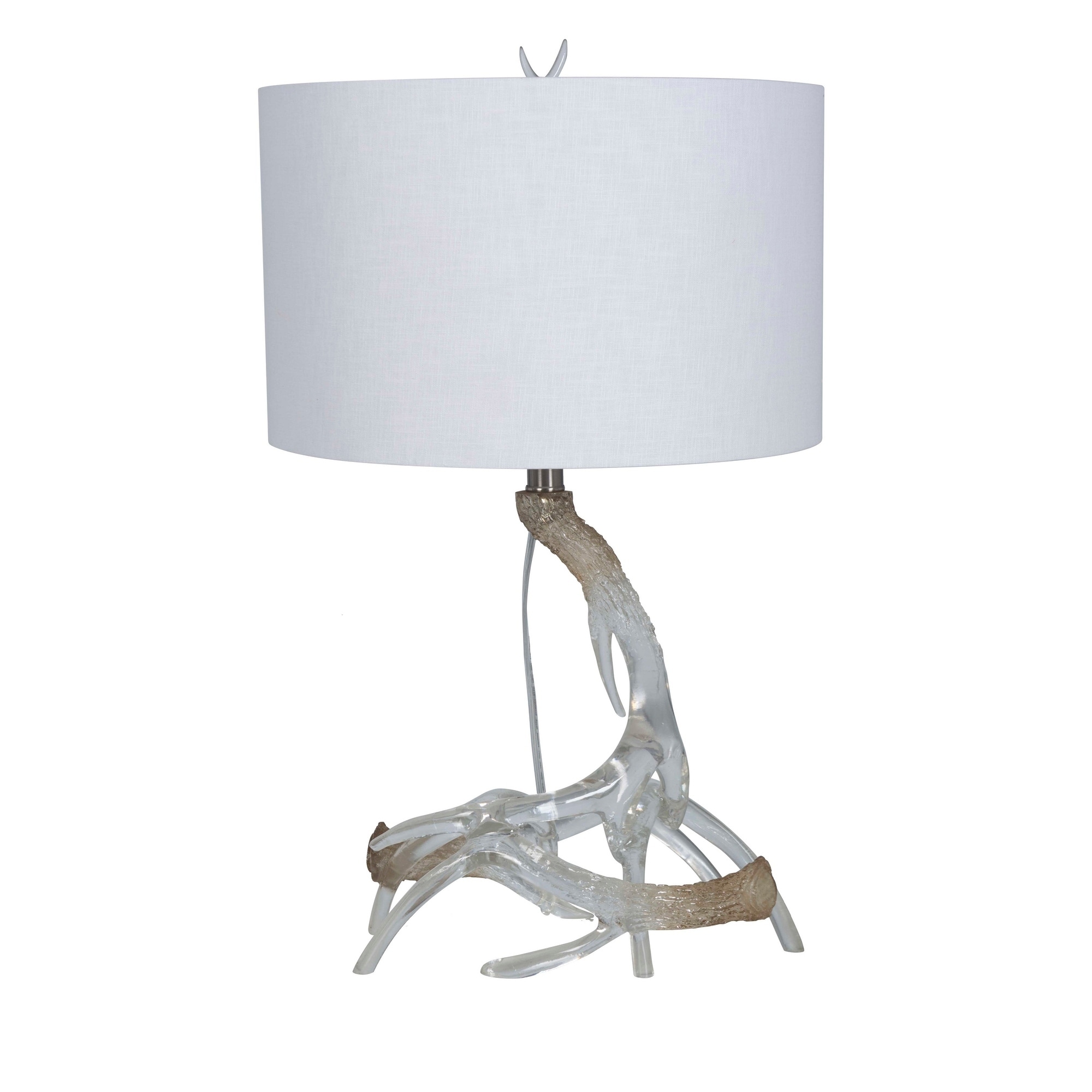 silver antler lamp