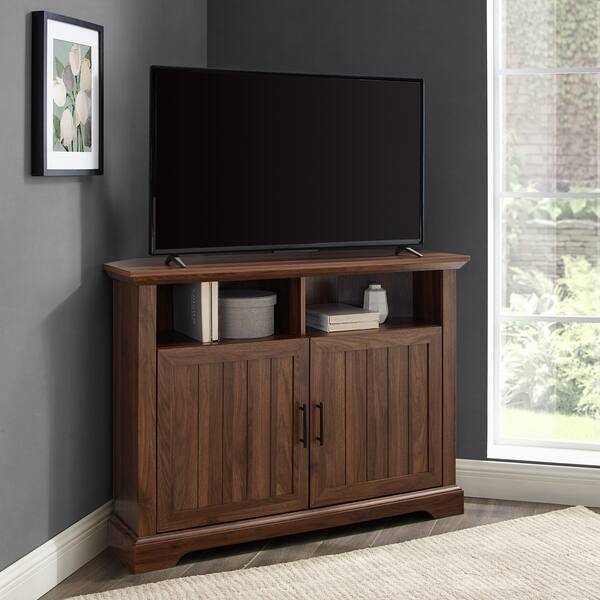 Shop The Gray Barn 44 Grooved Door Corner Tv Stand Console 44 X