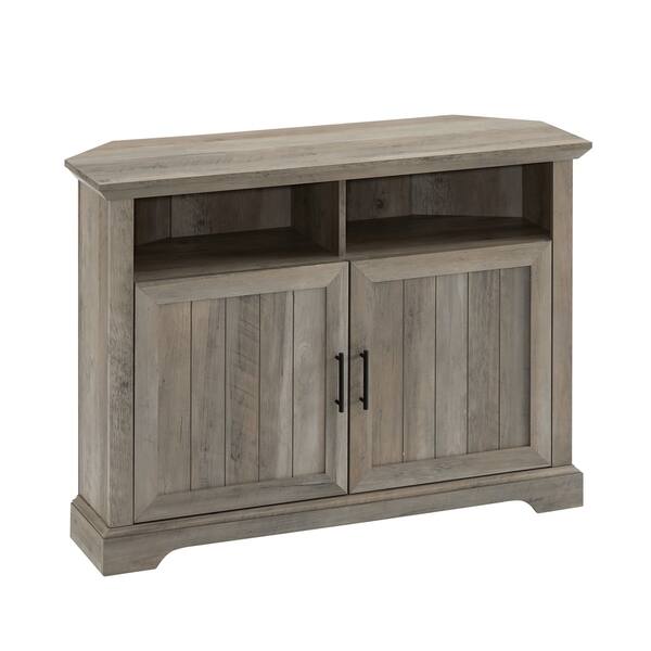Shop The Gray Barn 44 Grooved Door Corner Tv Stand Console 44 X