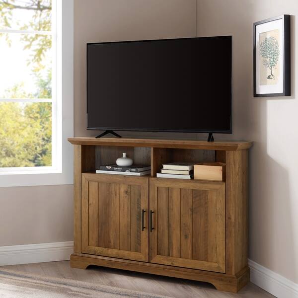 Shop The Gray Barn 44 Grooved Door Corner Tv Stand Console 44 X