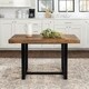 Carbon Loft 52" Distressed Wood Dining Table - 52 x 36 x 30H - Thumbnail 8
