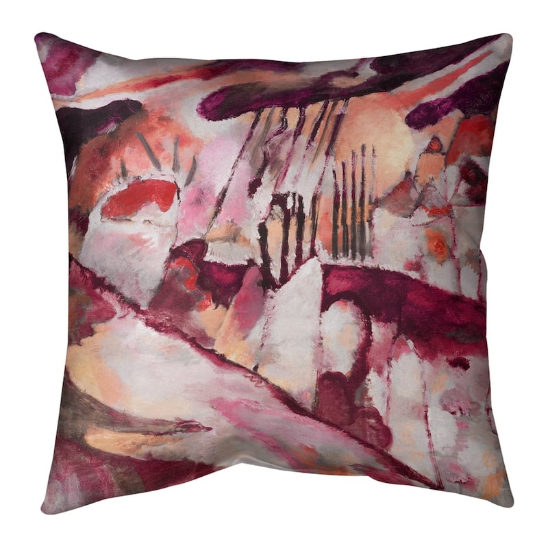 Porch & Den Wassily Kandinsky 'Landscape with Rain' Throw Pillow