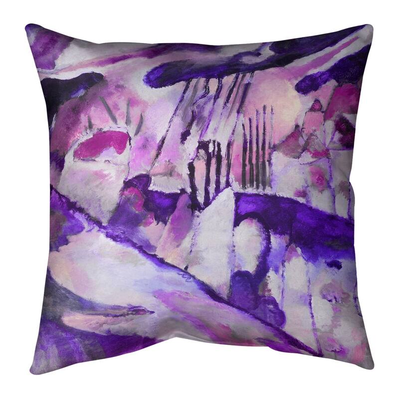 Porch & Den Wassily Kandinsky 'Landscape with Rain' Throw Pillow