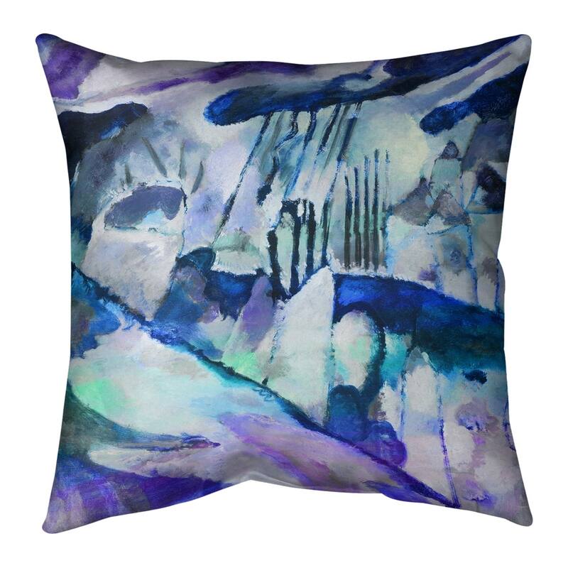 Porch & Den Wassily Kandinsky 'Landscape with Rain' Throw Pillow