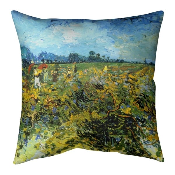 Porch Den Vincent Van Gogh The Green Vineyard Throw Pillow Overstock 28274798