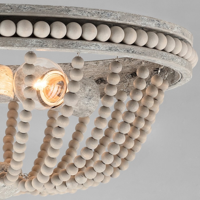 Kayla 2-light Mystic Sand Semi-Flush Mount