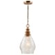 preview thumbnail 5 of 3, 1-light Light Wood/Glass Pendant
