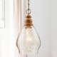 preview thumbnail 2 of 3, 1-light Light Wood/Glass Pendant