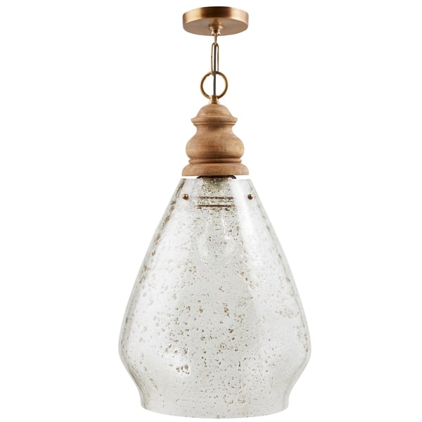slide 2 of 4, 1-light Light Wood Pendant