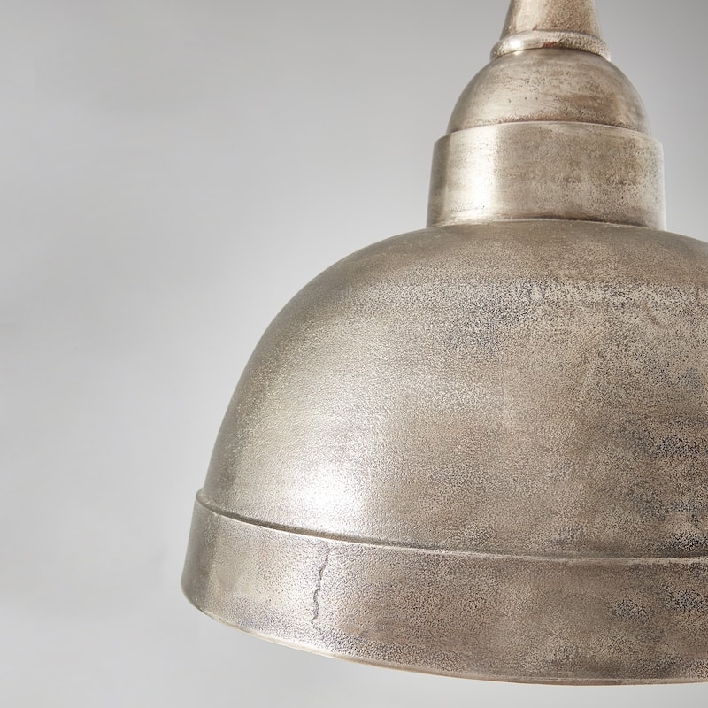 1-light Oxidized Nickel Pendant