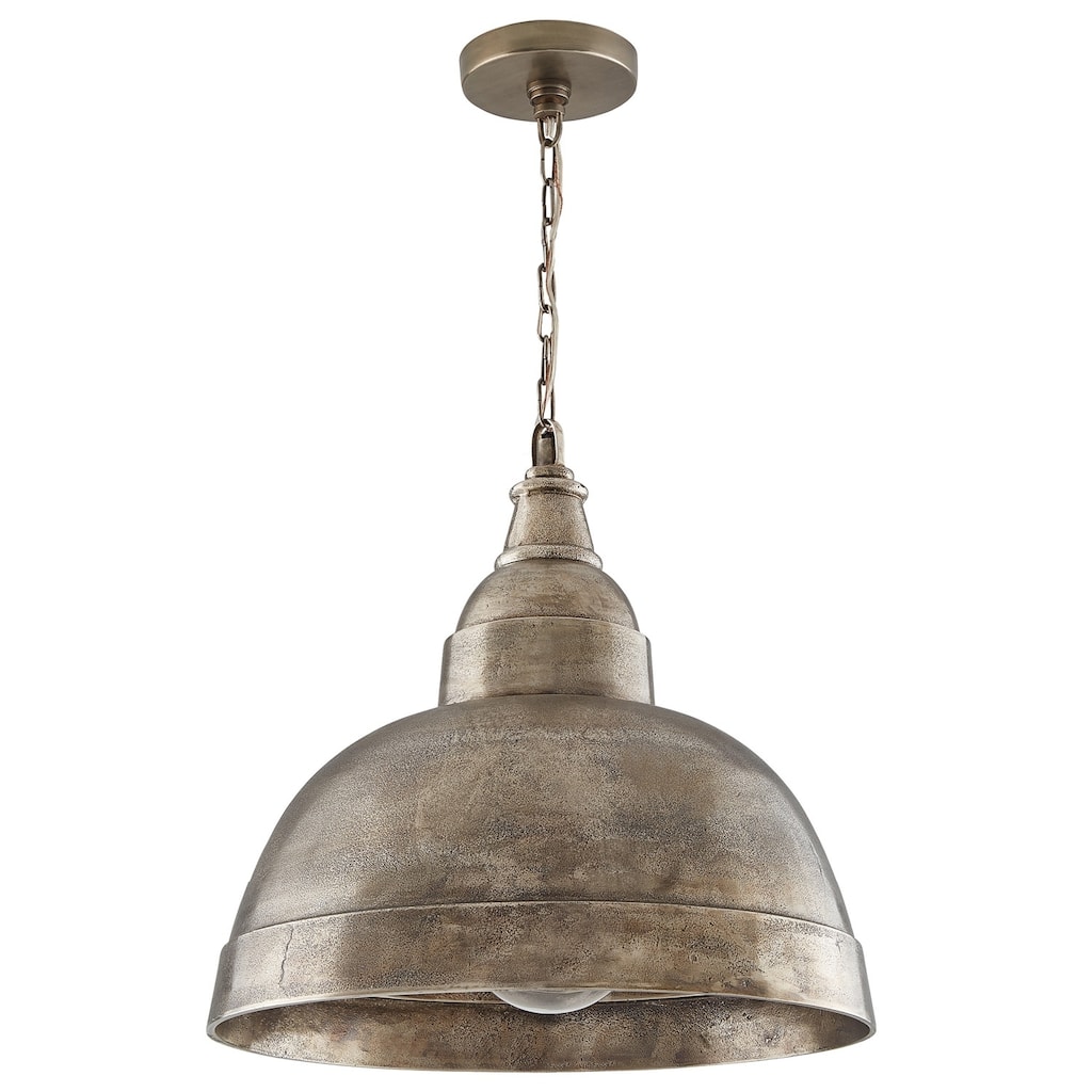 1-light Oxidized Nickel Pendant