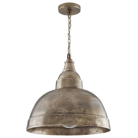 1-light Oxidized Nickel Pendant