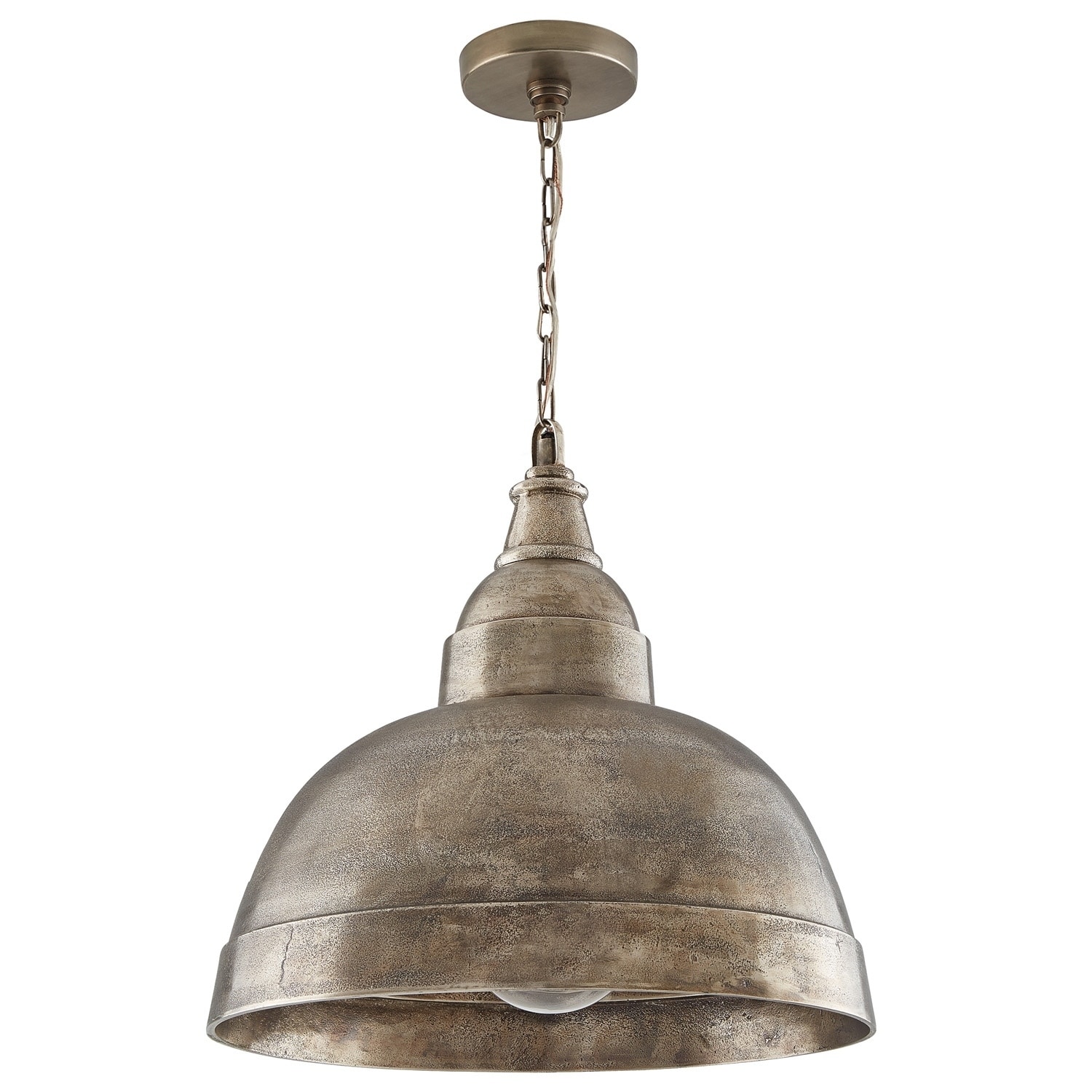 1-light Oxidized Nickel Pendant - Oxidized Nickel