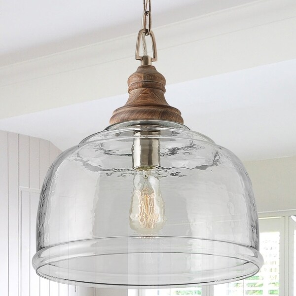 grey wood pendant light