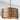 4-light Patinaed Brass Pendant