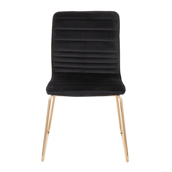 Silver Orchid Myers Contemporary-Glam Velvet Dining Chair - N/A