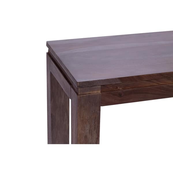 Shop Handmade Big Sur Gray Wash Sheesham Wood Dining Bench India