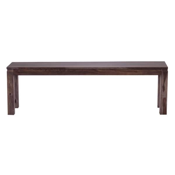 Shop Handmade Big Sur Gray Wash Sheesham Wood Dining Bench India