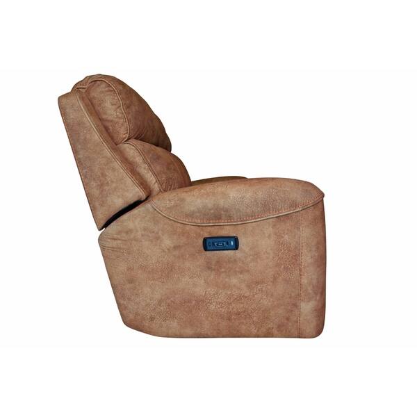 Shop Saguaro Triple Power Rawhide Reclining Sofa Light Brown