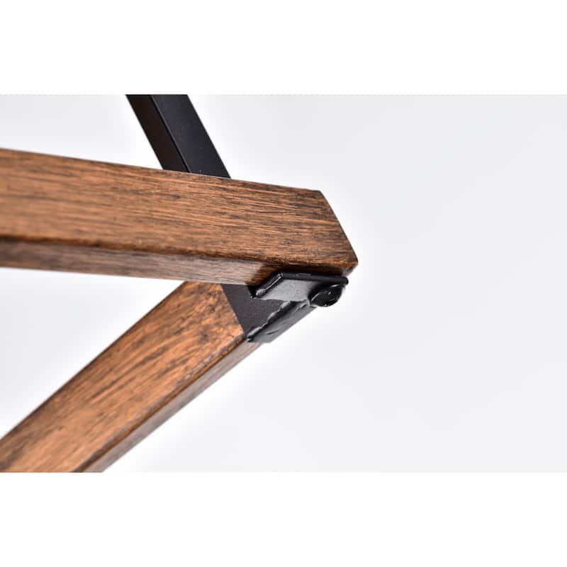 Asosi Imitation Wood Grain/Matte Black 1-light Pendant