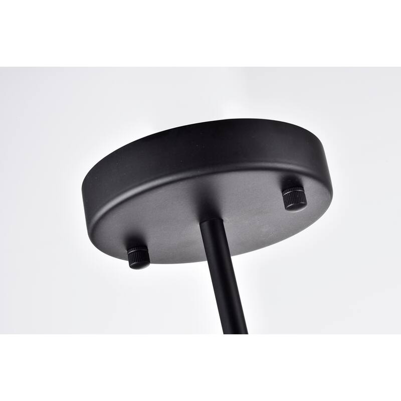 Asosi Imitation Wood Grain/Matte Black 1-light Pendant