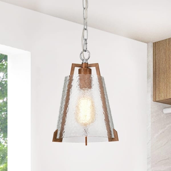 slide 2 of 6, Osimo Light Brown/Chrome 1-light Pendant