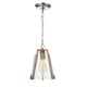 preview thumbnail 3 of 4, Osimo Light Brown/Chrome 1-light Pendant