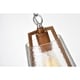 preview thumbnail 5 of 4, Osimo Light Brown/Chrome 1-light Pendant