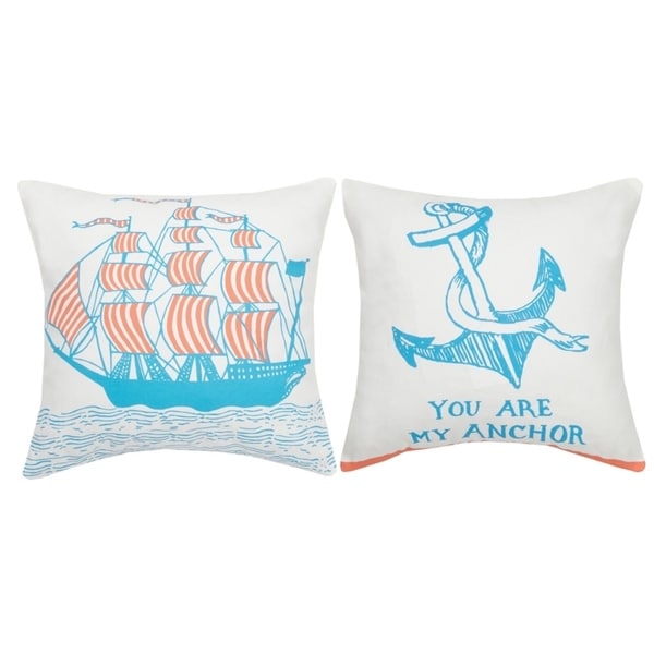 You are my Anchor Printed Pillow