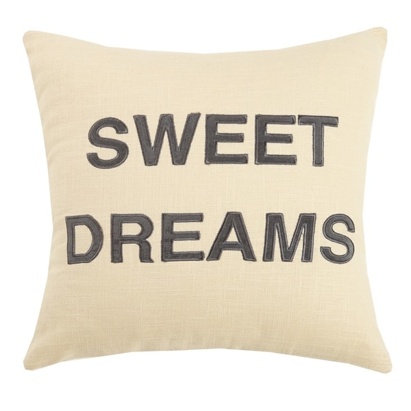 Shop Sweet Dreams Applique Embroidered Pillow On Sale Free