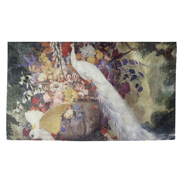 Porch & Den Jessie Arms Botke 'White Peacock' Dobby Rug
