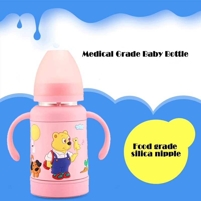 double nipple baby bottle