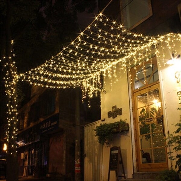 Home Garden Fairy Led String Light Net Mesh Curtain Xmas Led String Fairy Light Net Mesh Curtain