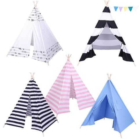 Indoor Dollhouse Indian Play Tent Children Teepee Tent