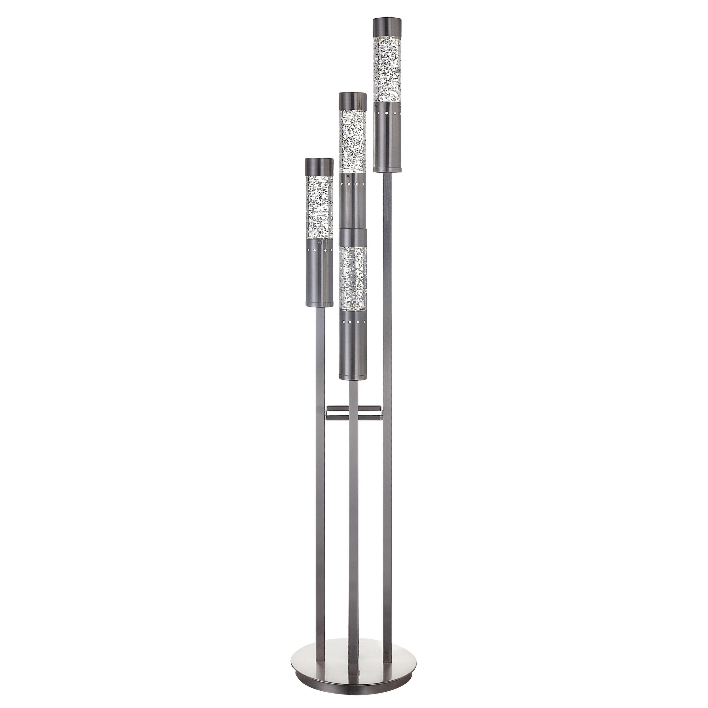 silver glitter floor lamp