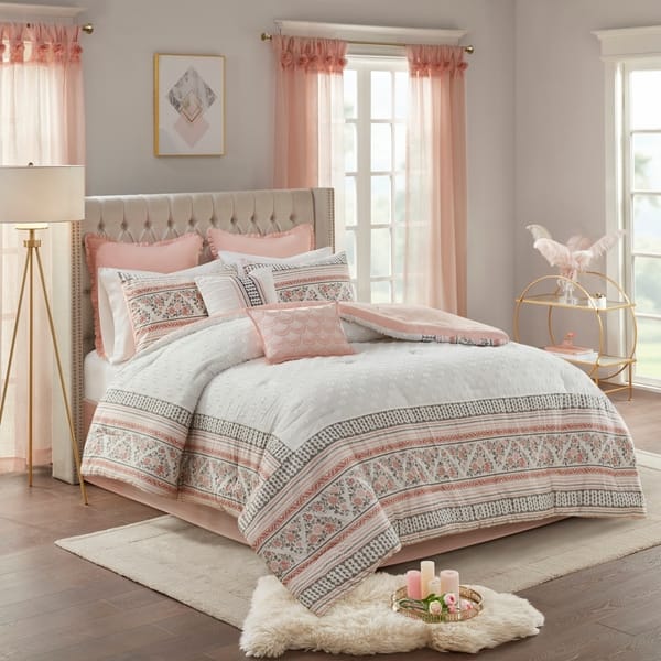 dusty rose color comforter