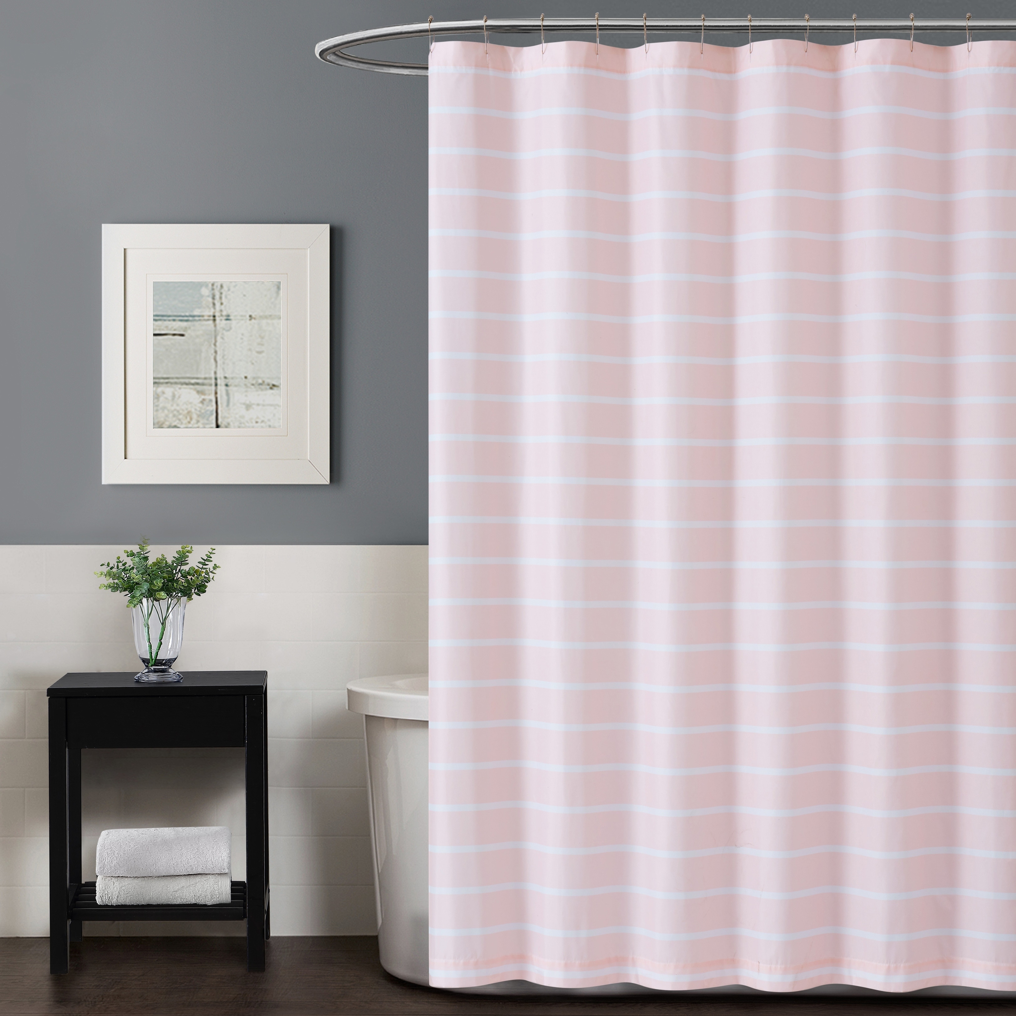 Global Pronex Shower Curtain Liner with Rustproof Metal Grommet,3