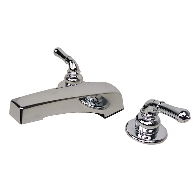 Two Handle Non-Metallic Adjustable Garden Tub Filler Faucet for Manufactured, Modular, and Mobile Home Bathroom