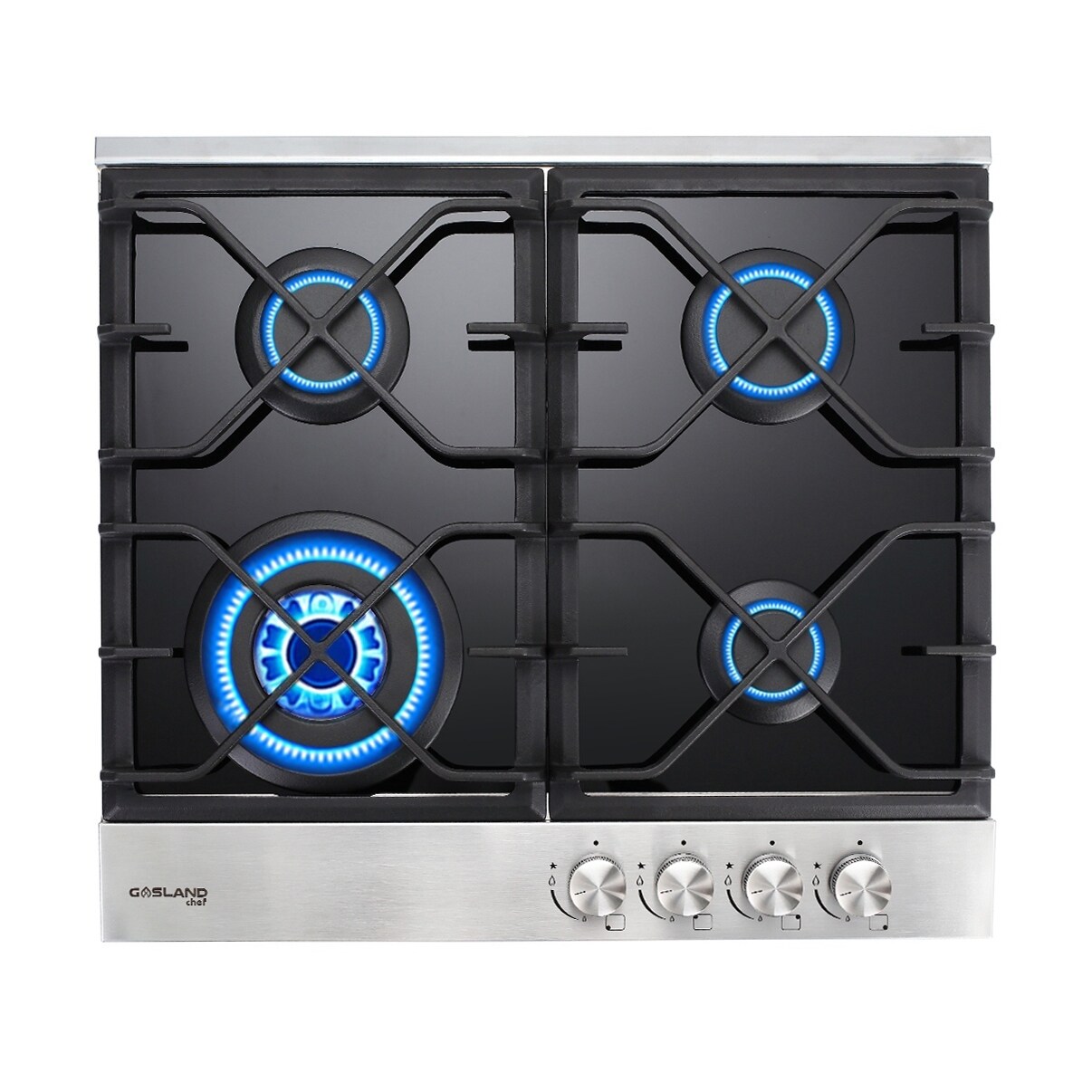 Shop Gasland Chef Gh60bf 24 Built In Gas Stove Top Black