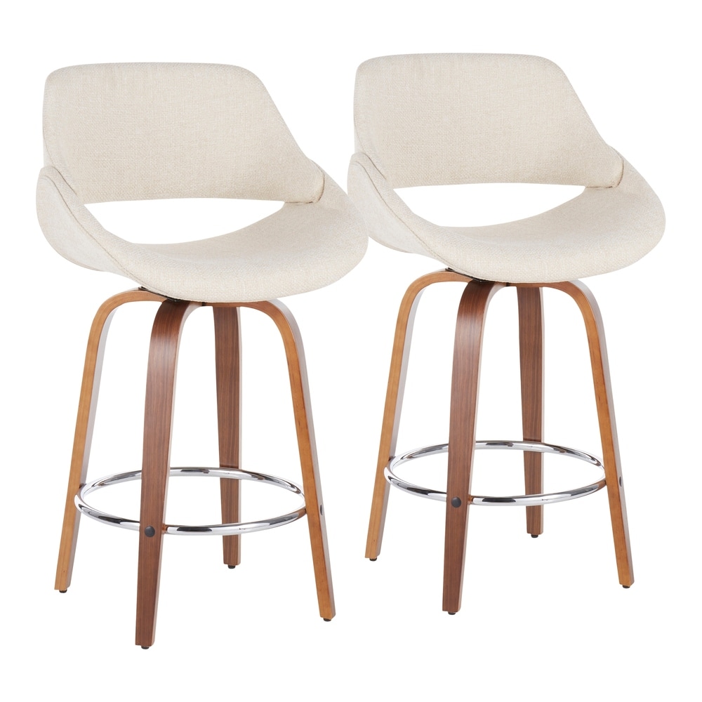 Carson Carrington Vallasen Upholstered Counter Stool (Set of 2) - N/A