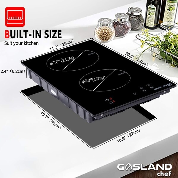 built in induction stove