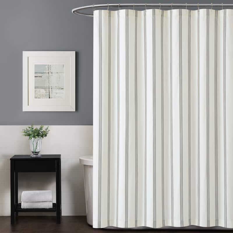 Porch & Den Spellman Striped Shower Curtain